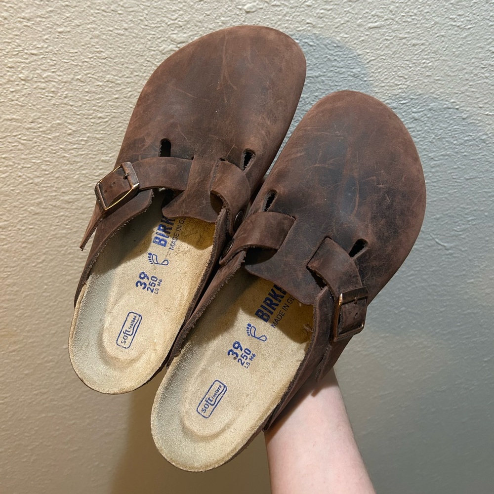 Dark Brown Birkenstock Clogs Boston 39 250